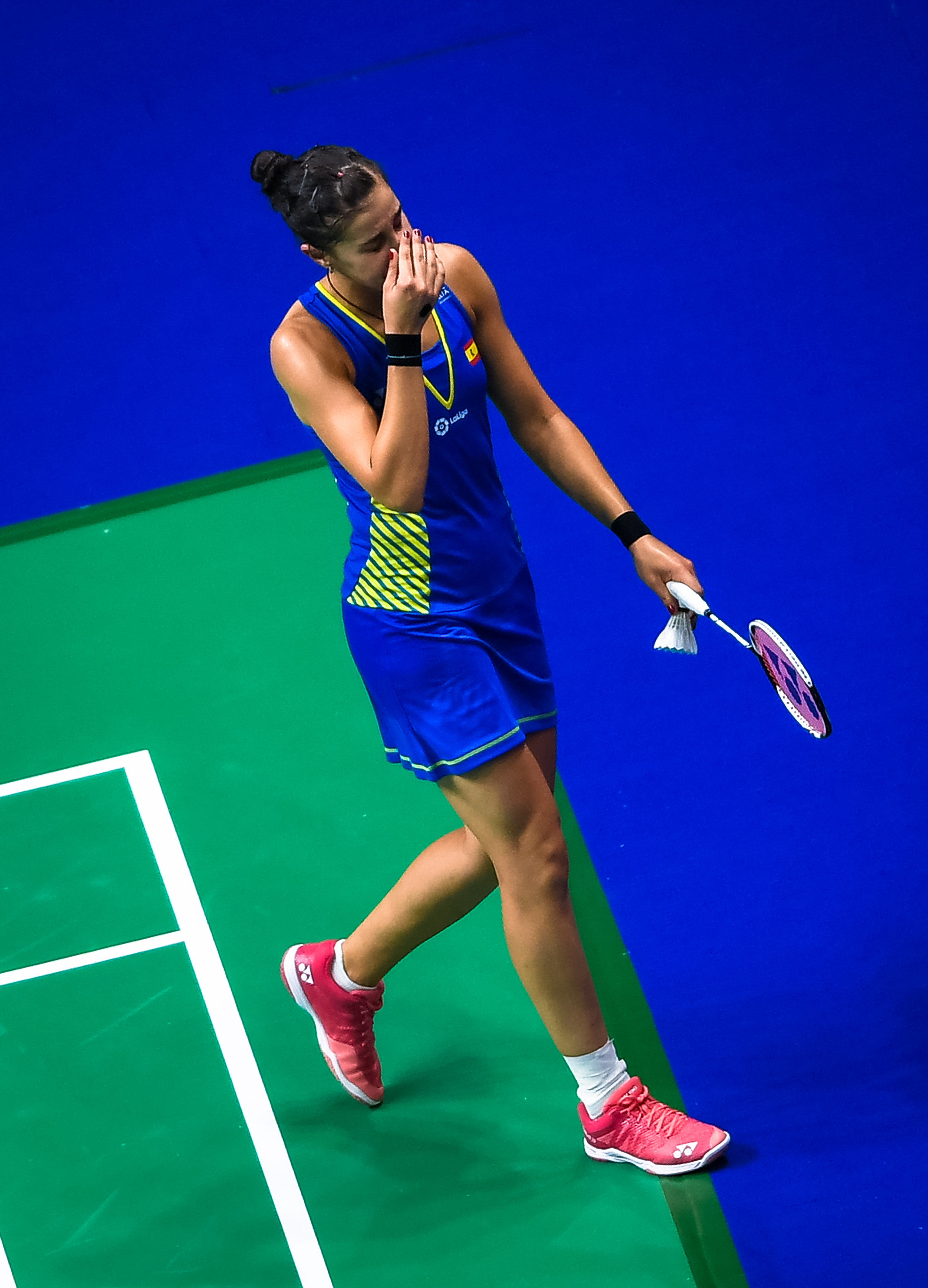 印尼羽毛球队强势丹麦羽毛球队，马琳高光表现